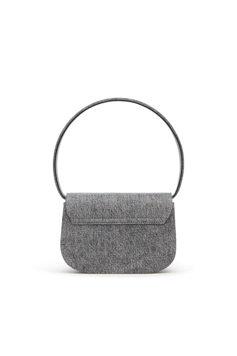 Iconica borsa a spalla in denim stonewashed