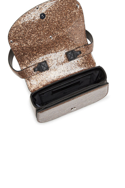 1DR-Iconica borsa a spalla con macro glitter