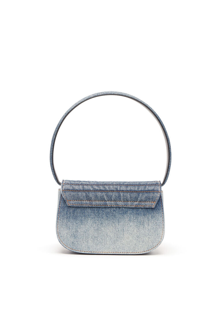 1DR - Iconica borsa a spalla in denim solarizzato