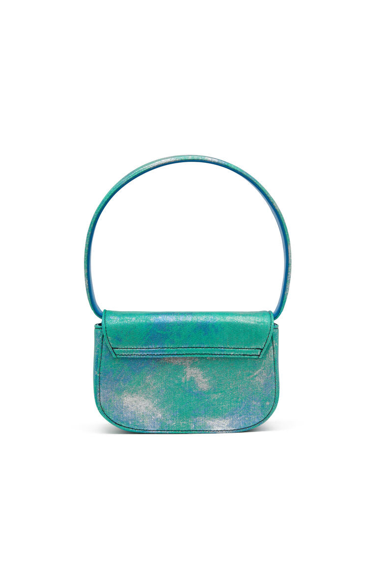 Iconica borsa a spalla in denim pop-colour