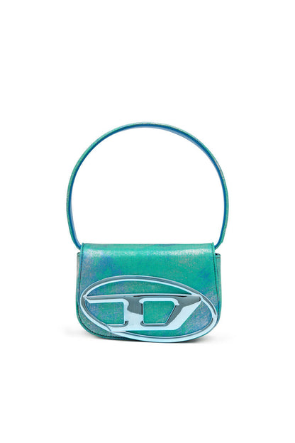 Iconica borsa a spalla in denim pop-colour