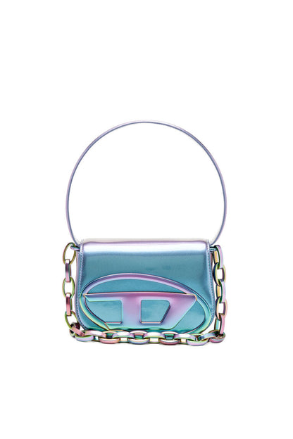 1DR-Iconica borsa a spalla con effetto iridescente