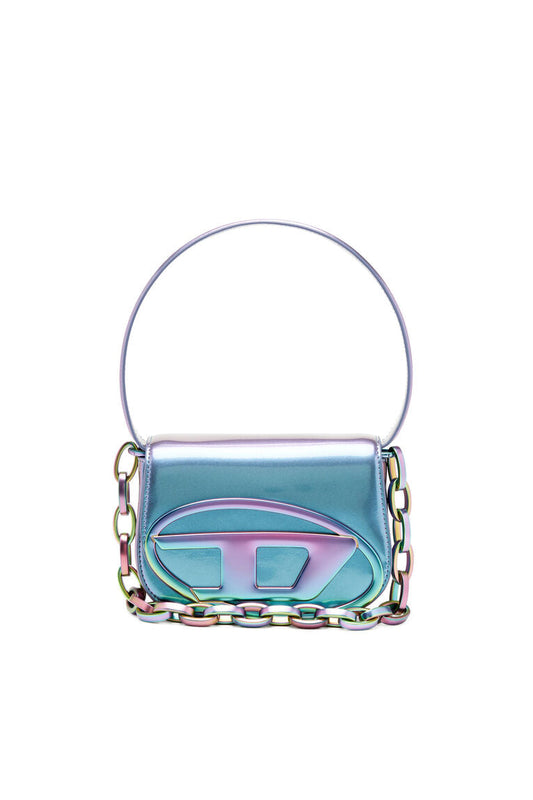 1DR-Iconica borsa a spalla con effetto iridescente