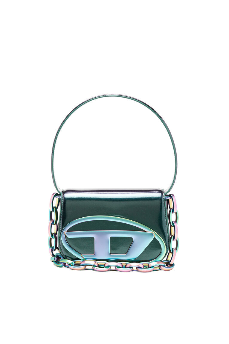 1DR-Iconica borsa a spalla con effetto iridescente