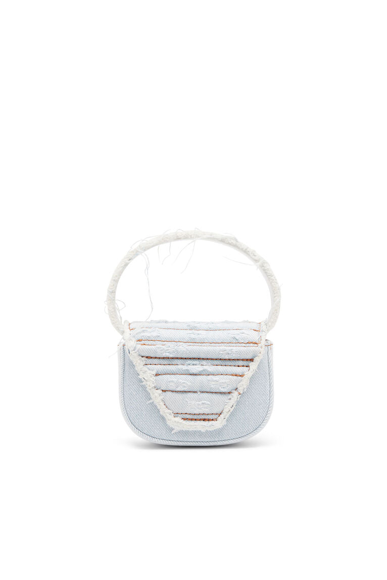 1DR XS-Iconica mini bag in denim e pelle