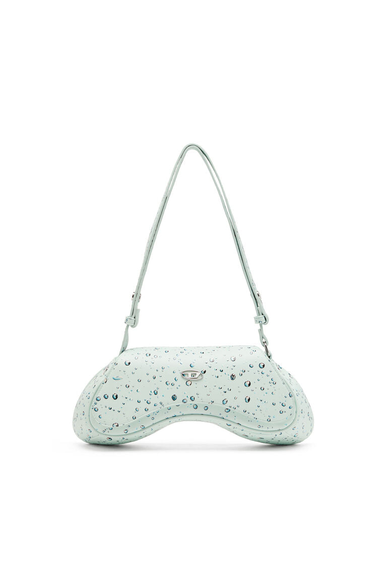 Play-Borsa crossbody con stampa goccia