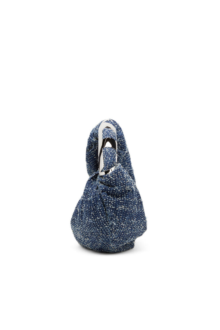 Grab-D S-Borsa hobo in denim bouclé