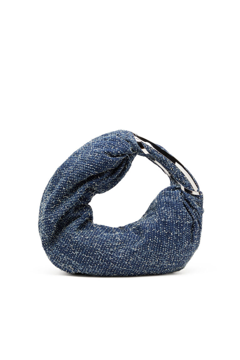 Grab-D S-Borsa hobo in denim bouclé