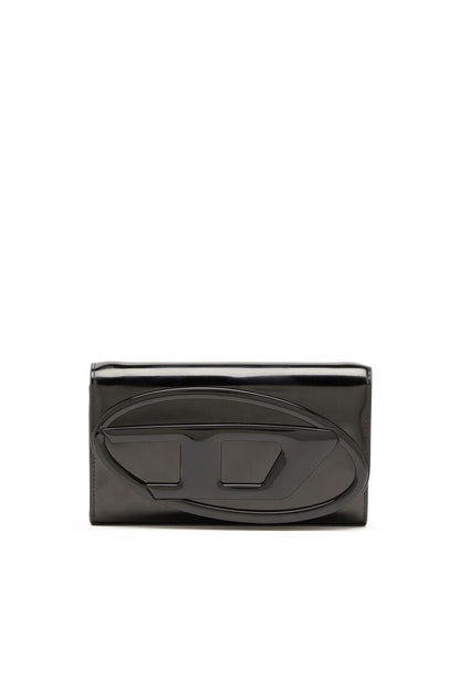 Wallet bag in pelle specchiata