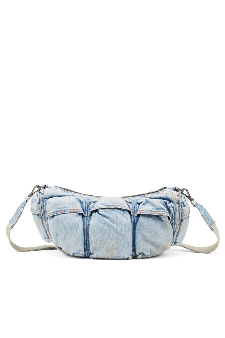 Travel 3000-Borsa multipocket in denim trattato