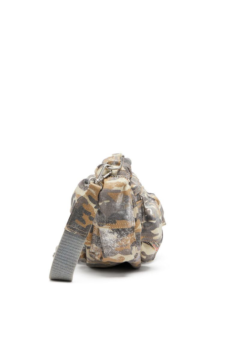 Borsa multipocket in twill camouflage