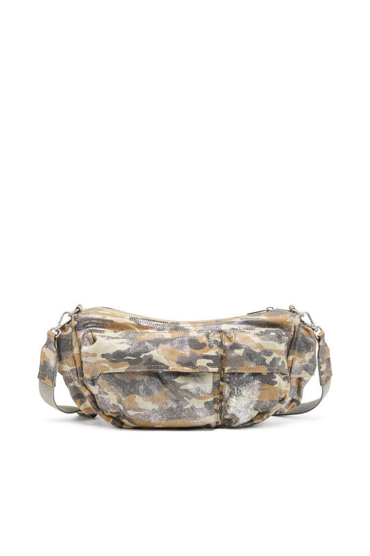 Borsa multipocket in twill camouflage