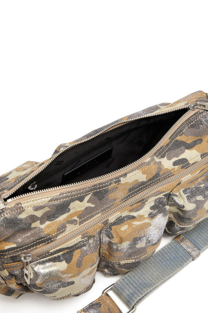 Borsa multipocket in twill camouflage