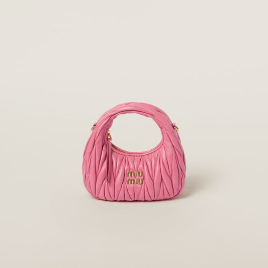 Mini borsa hobo Wander in nappa matelassé