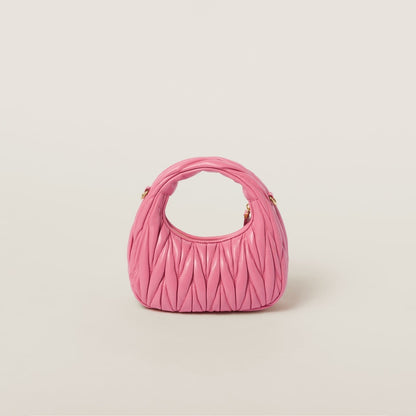 Mini borsa hobo Wander in nappa matelassé