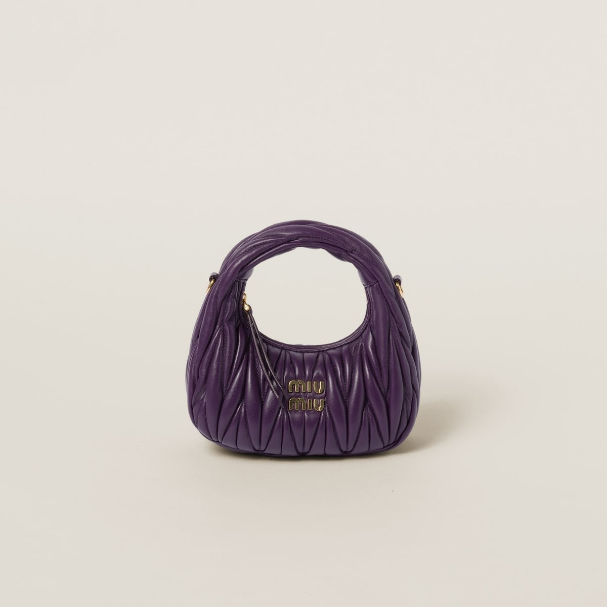 Mini borsa hobo Wander in nappa matelassé