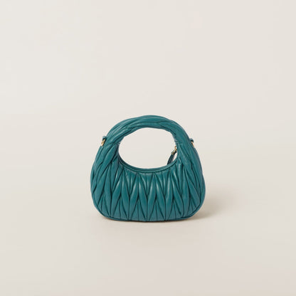 Mini borsa hobo Wander in nappa matelassé